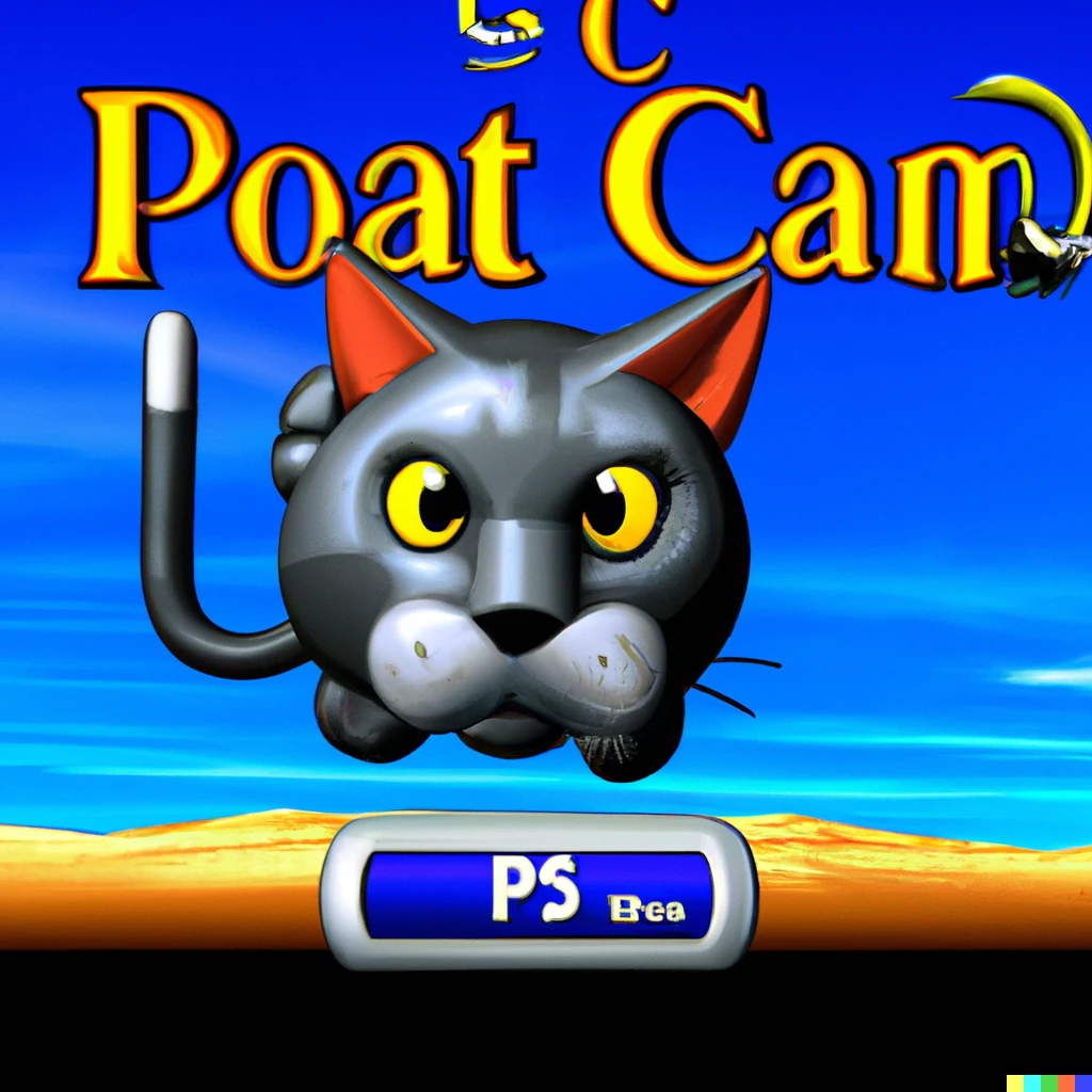 Prompt: Cat simulator for the Playstation 2