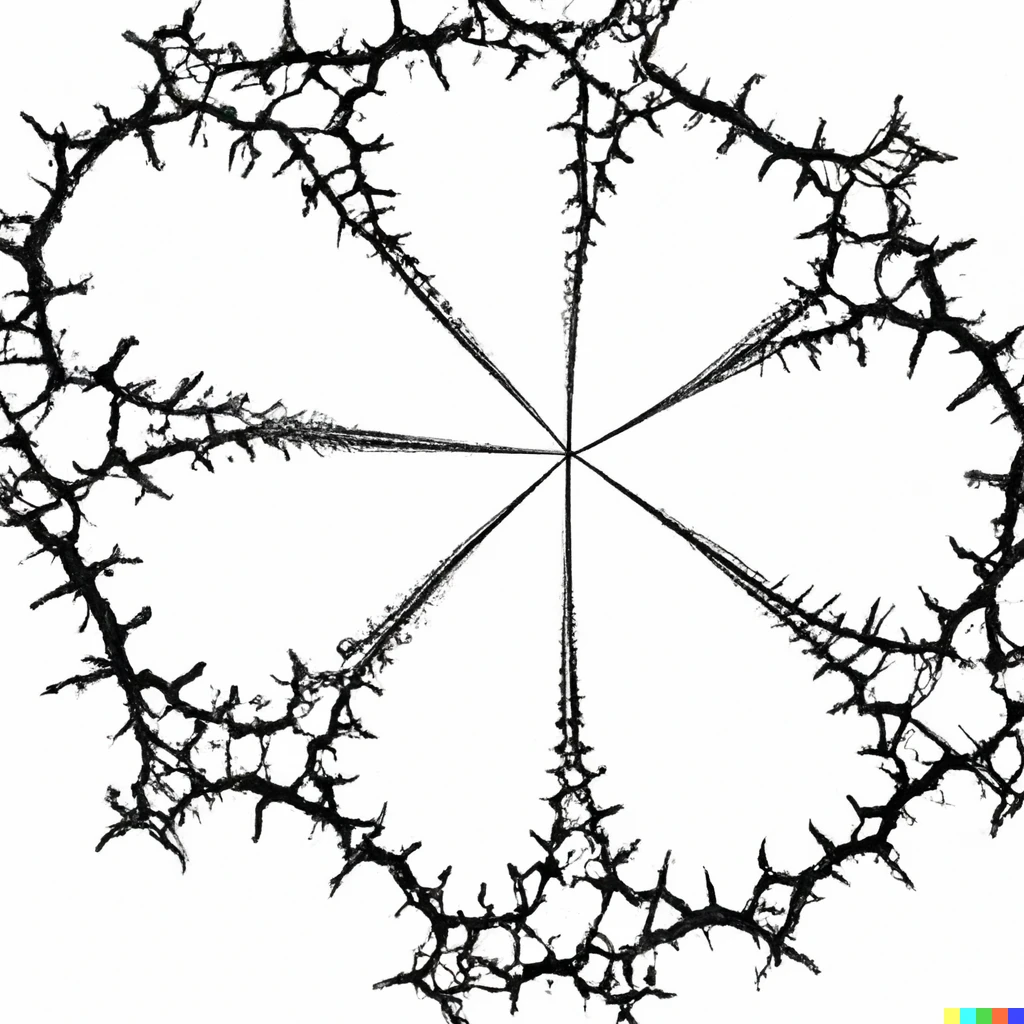 Prompt: Voronoi diagram of the Mandelbrot set
