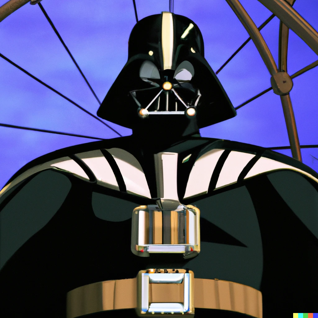 Prompt: Darth Vader, screenshot from One Piece (1999)