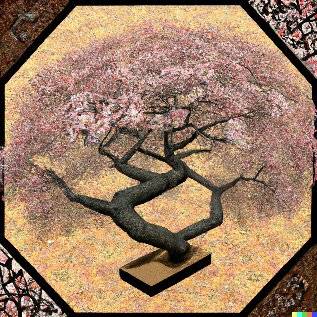 Prompt: M.C. Escher Sakura Tree