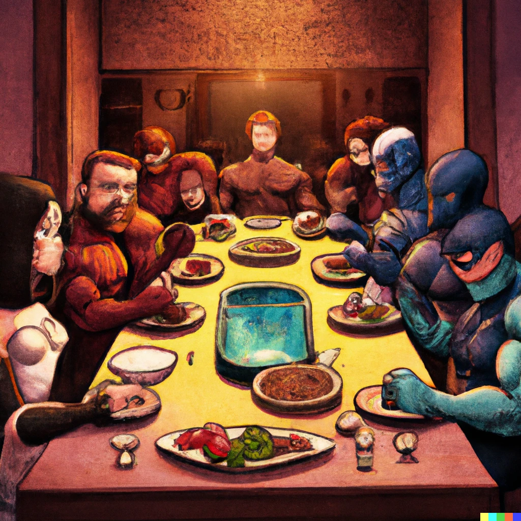 Prompt: The Last Supper, Marvel’s The Avengers