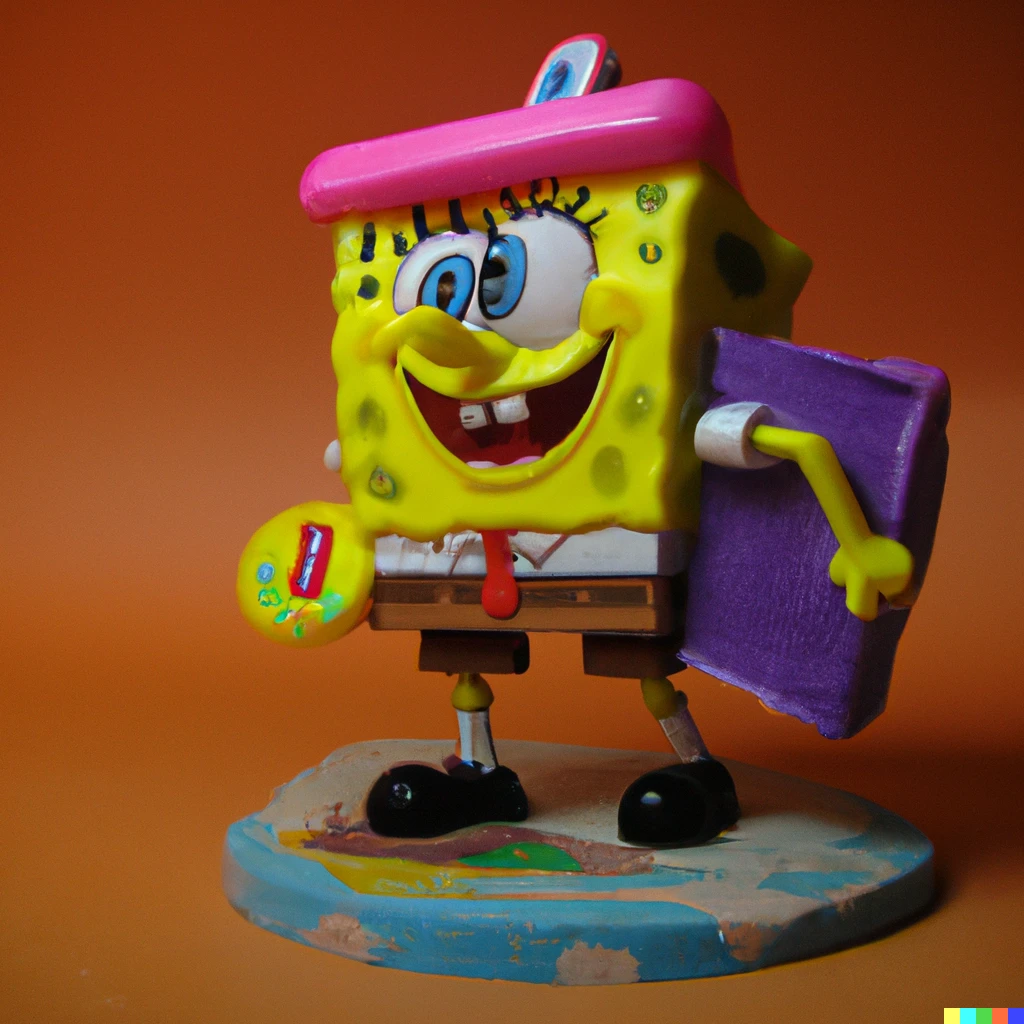 Prompt: SpongeBob SquarePants as Dora the Explorer