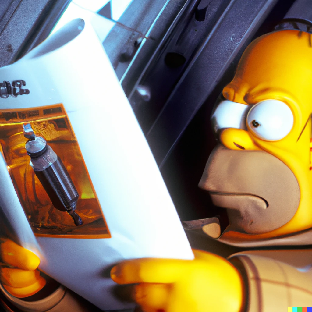 Prompt: a still of Homer Simpson in Star Wars: The Empire Strikes Back
