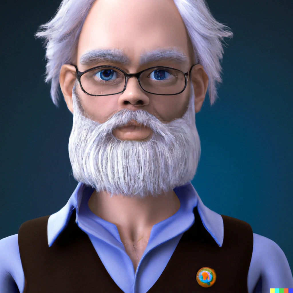 Prompt: Scientist, storyteller, philosopher, photorealistic rigged 3D avatar 