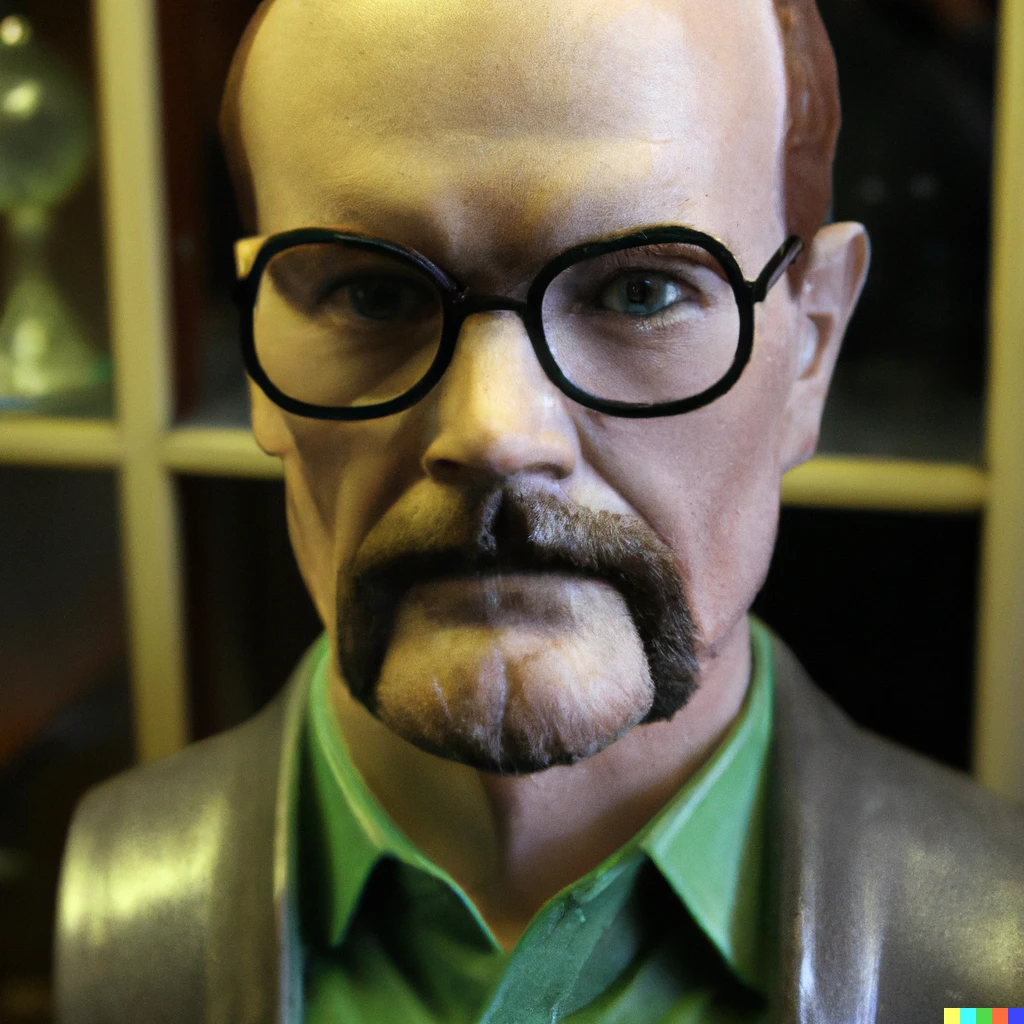 Prompt: A Bust of Walter White 