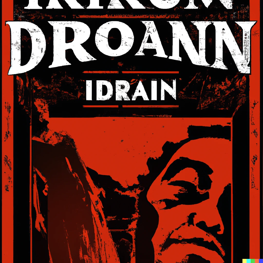 Prompt: The movie poster of The Iron Dream by Norman Spinrad.