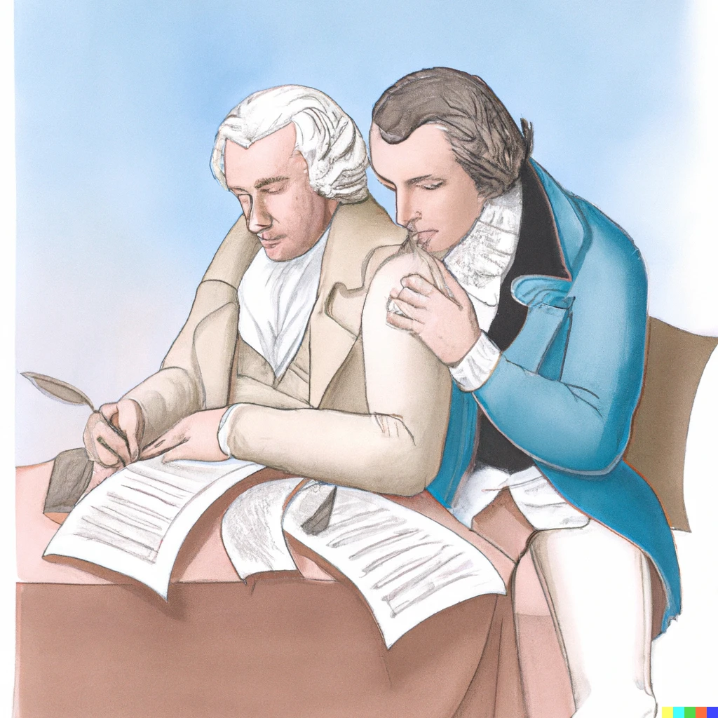 Prompt: Goethe schreibt einen Brief an Schiller 