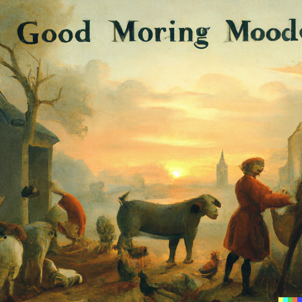 Prompt: Good morning, by Pieter Brueghel