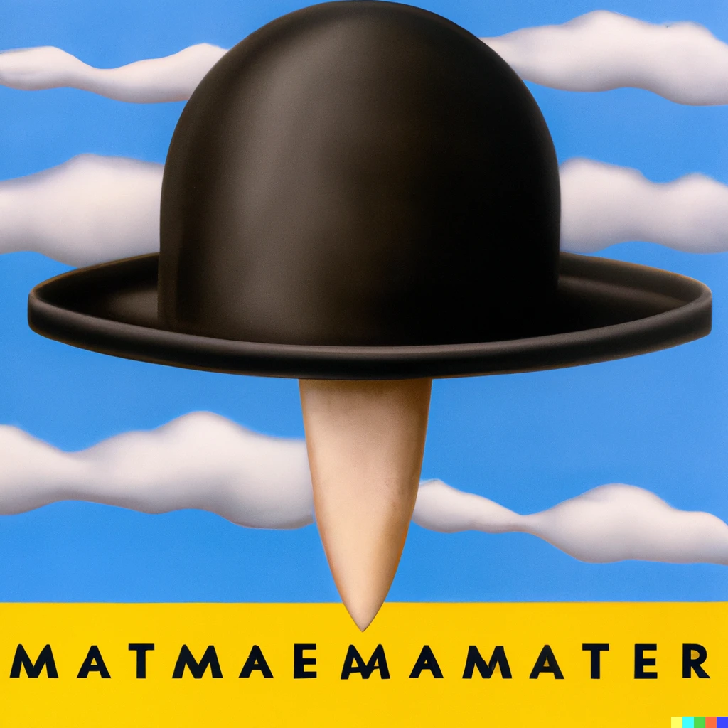 Prompt: WANAMAMMERR, by Magritte