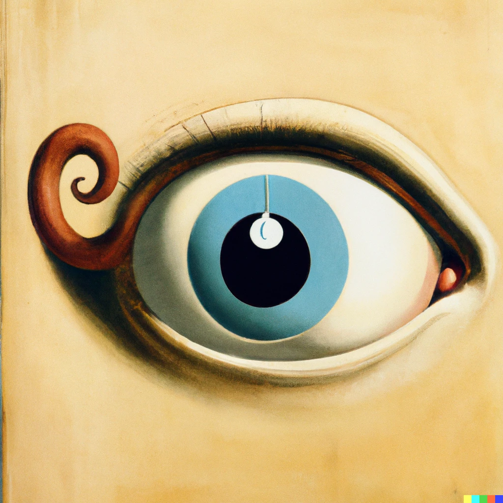 Prompt: A weird eye, by Dalí