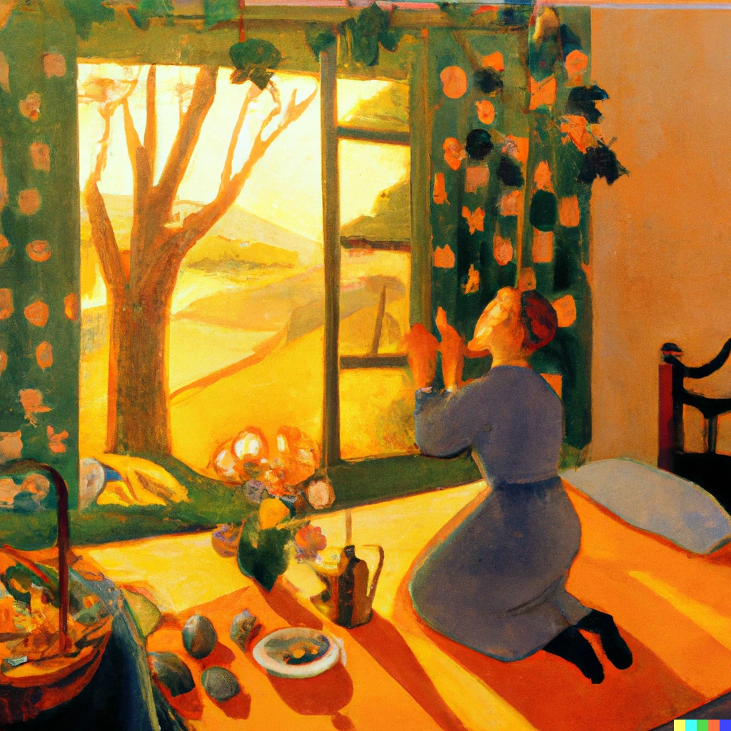 Prompt: Good Morning by Maurice Denis
