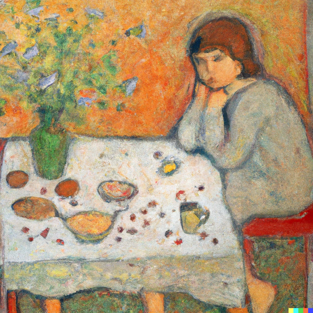 Prompt: Good morning, by Pierre Bonnard