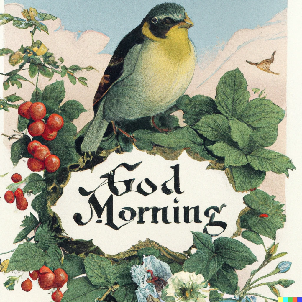 Prompt: Good morning, by John James Audubon