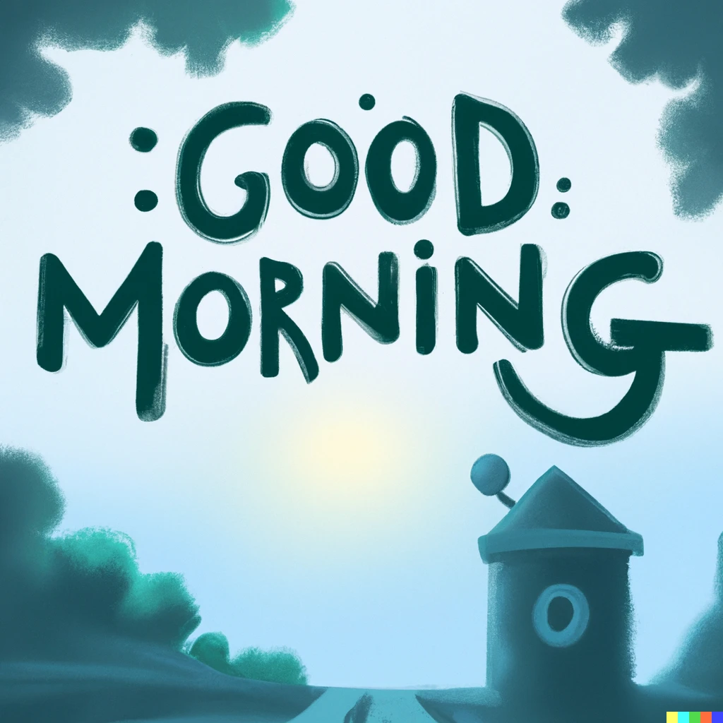 Prompt: Good Morning, in style of PC adventure game Myst