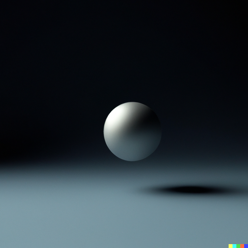 John × DALL·E 2 | high quality 3d render of a sphere, Blender, UE5