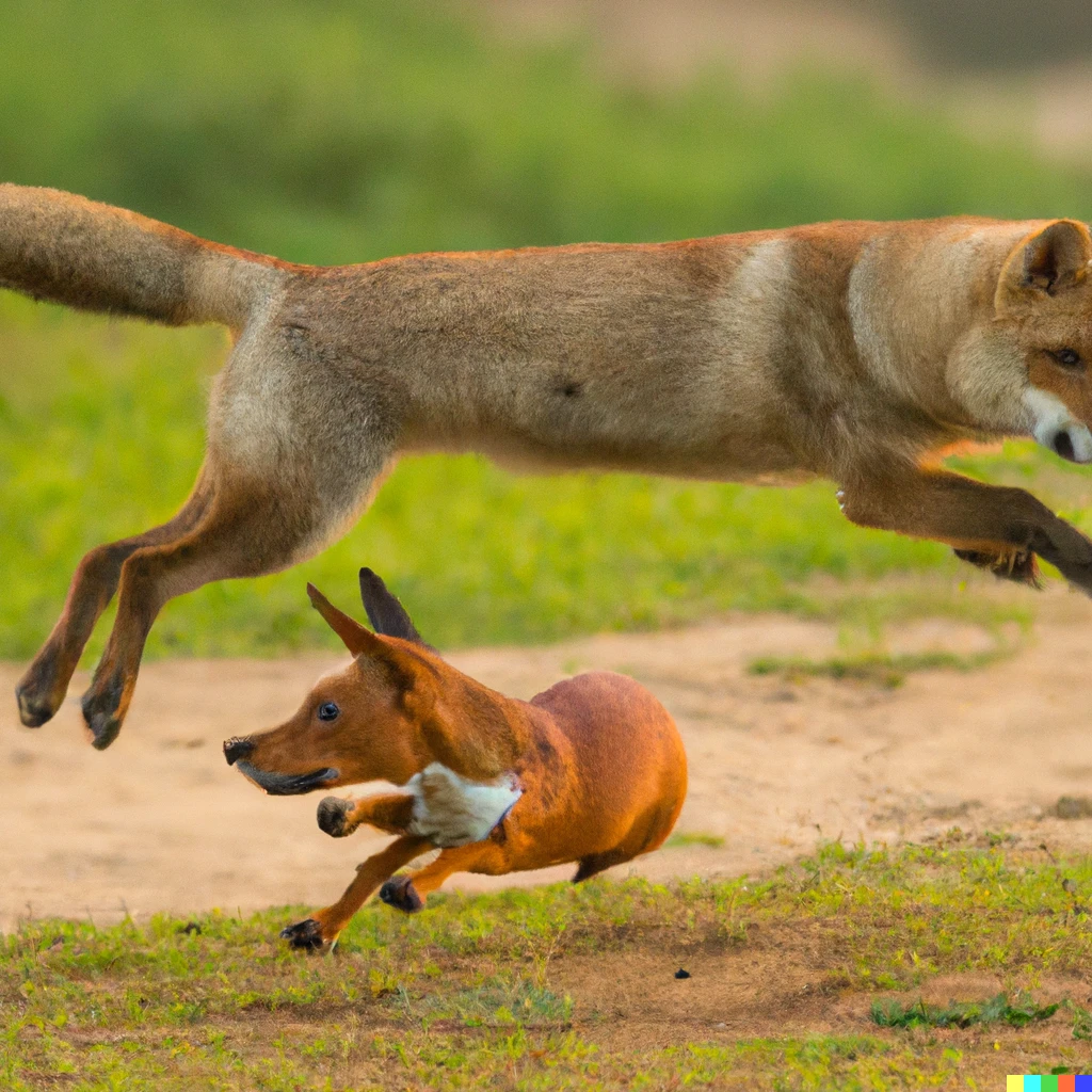 Prompt: a quick brown fox jumps over a lazy dog