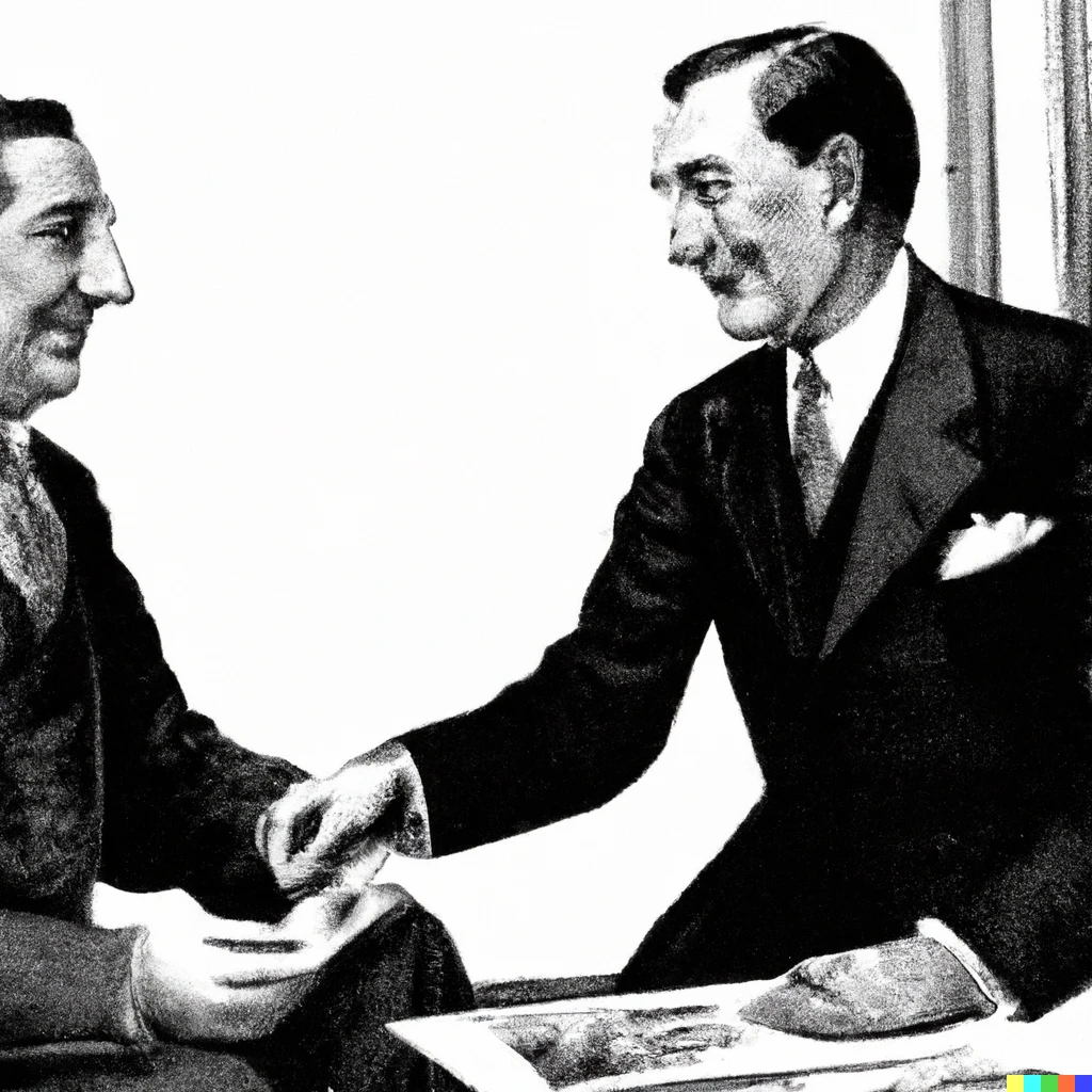 Prompt: Juan Domingo Perón y Nestor Kirchner