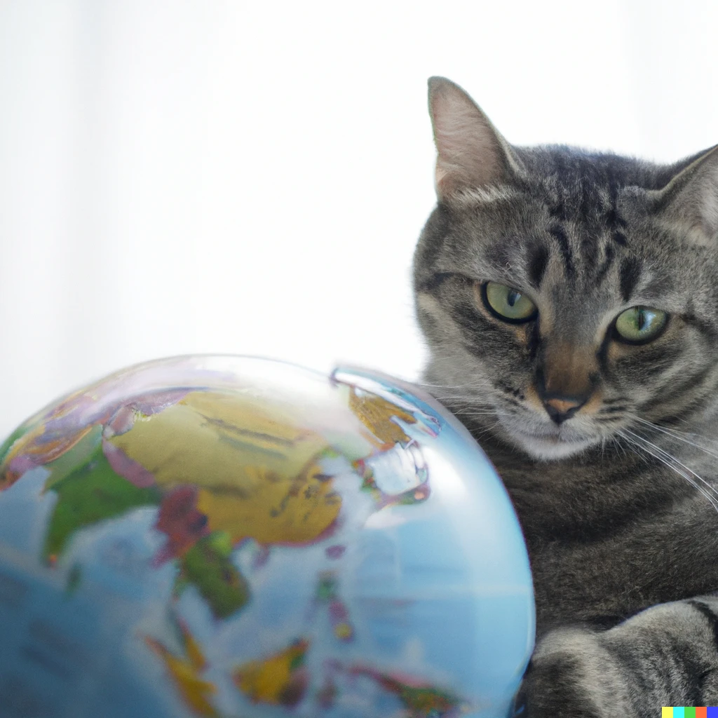 Prompt: Globe and Cat