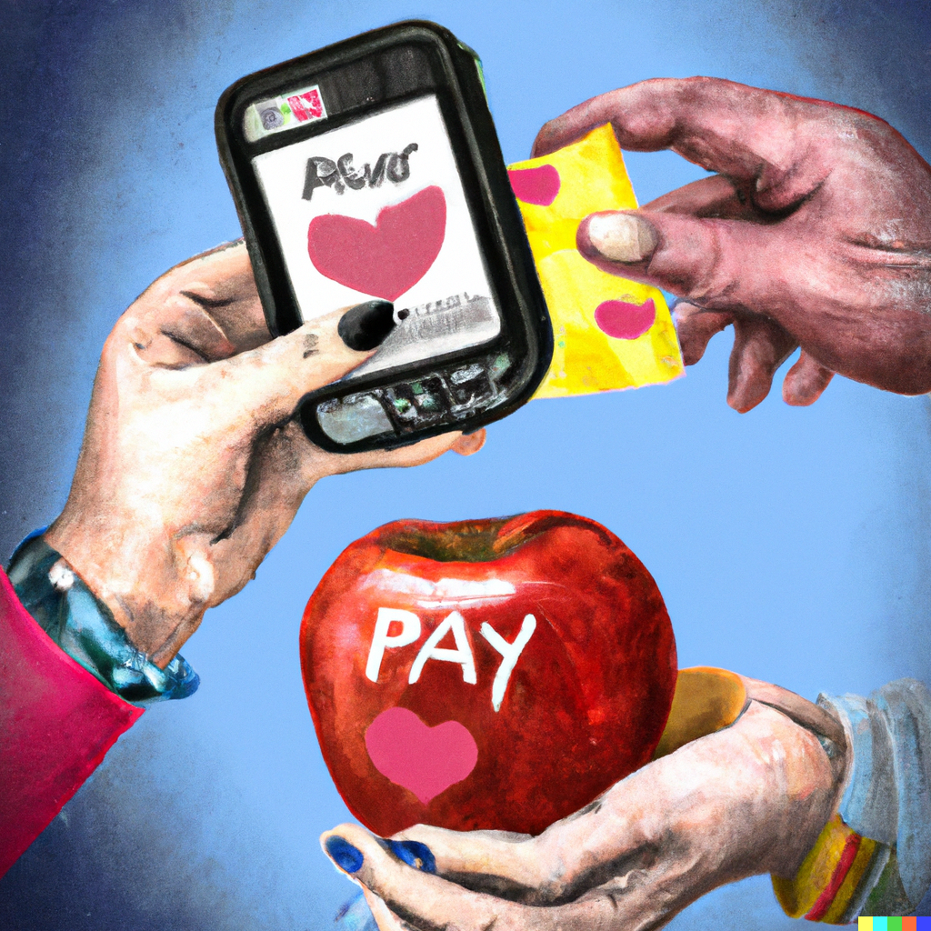 m-g-dall-e-using-apple-pay-at-walmart-romantic-art