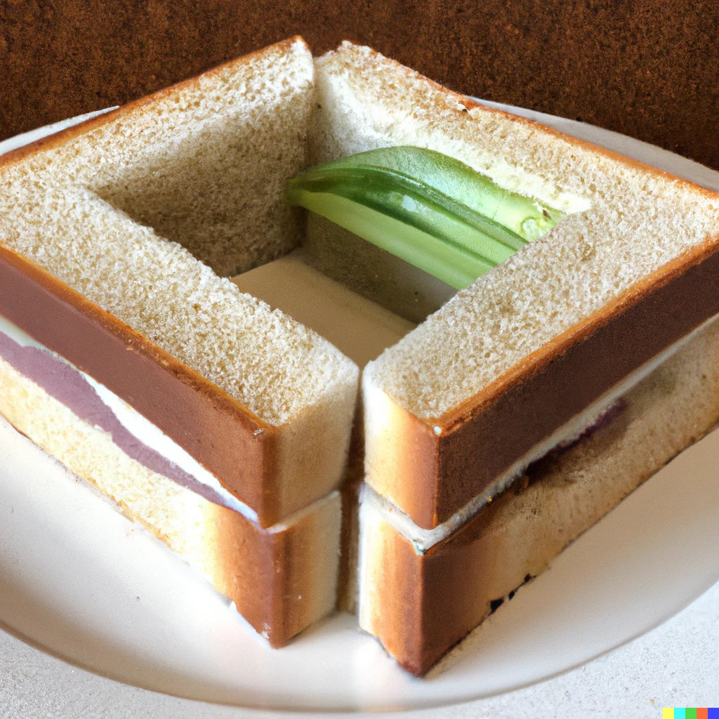 Prompt: A sandwich designed by Frank Lloyd Wright 
