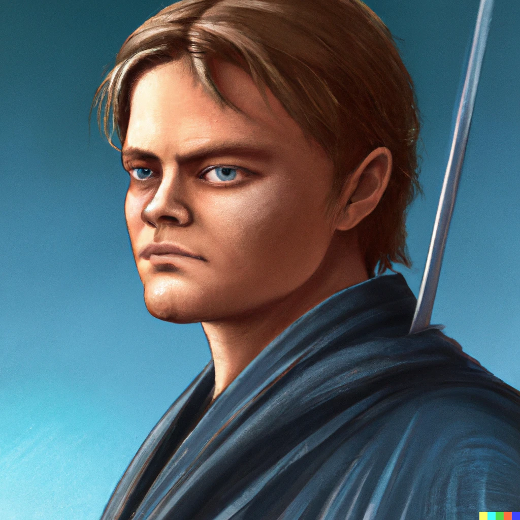 Prompt: Leonardo DiCaprio as Anakin Skywalker