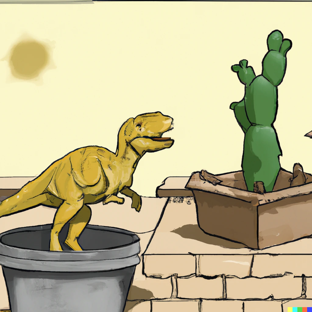 Prompt: How the dinosaurs went extinct