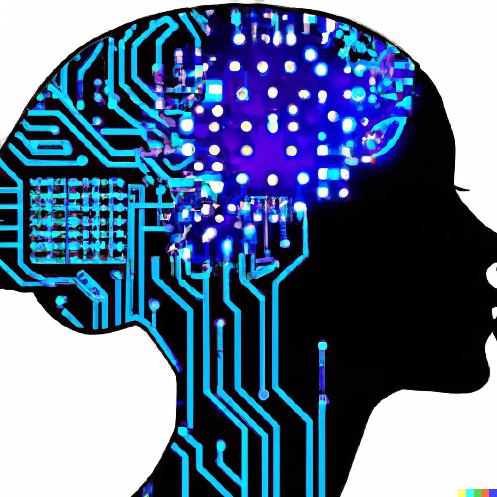 Prompt: the human brain depicted as a circuit board