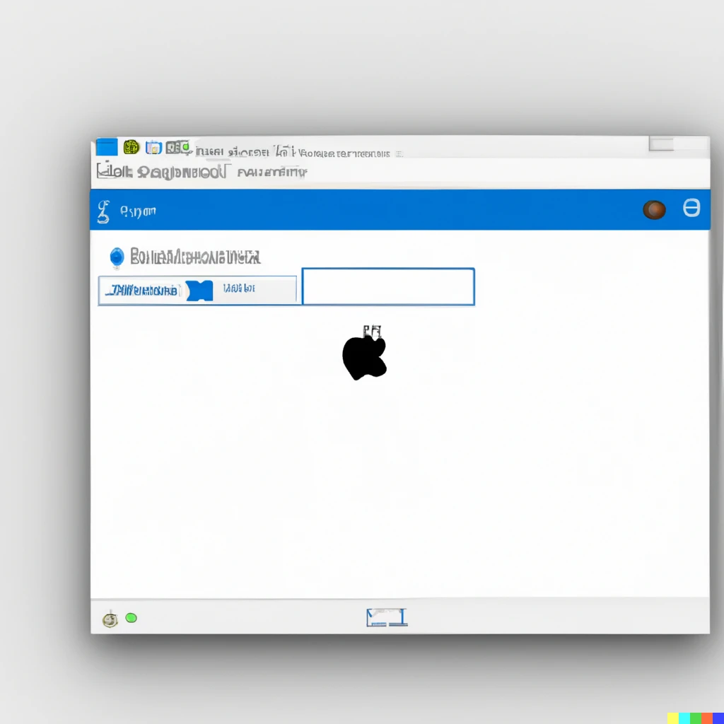 Prompt: Microsoft Windows loading Apple macOS with a Linux interface