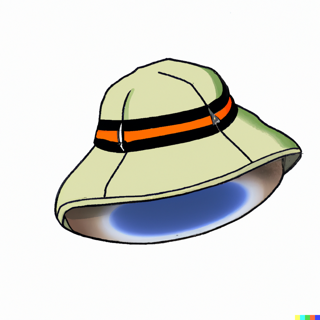 Sam × DALL·E 2 | UFO but a bucket hat