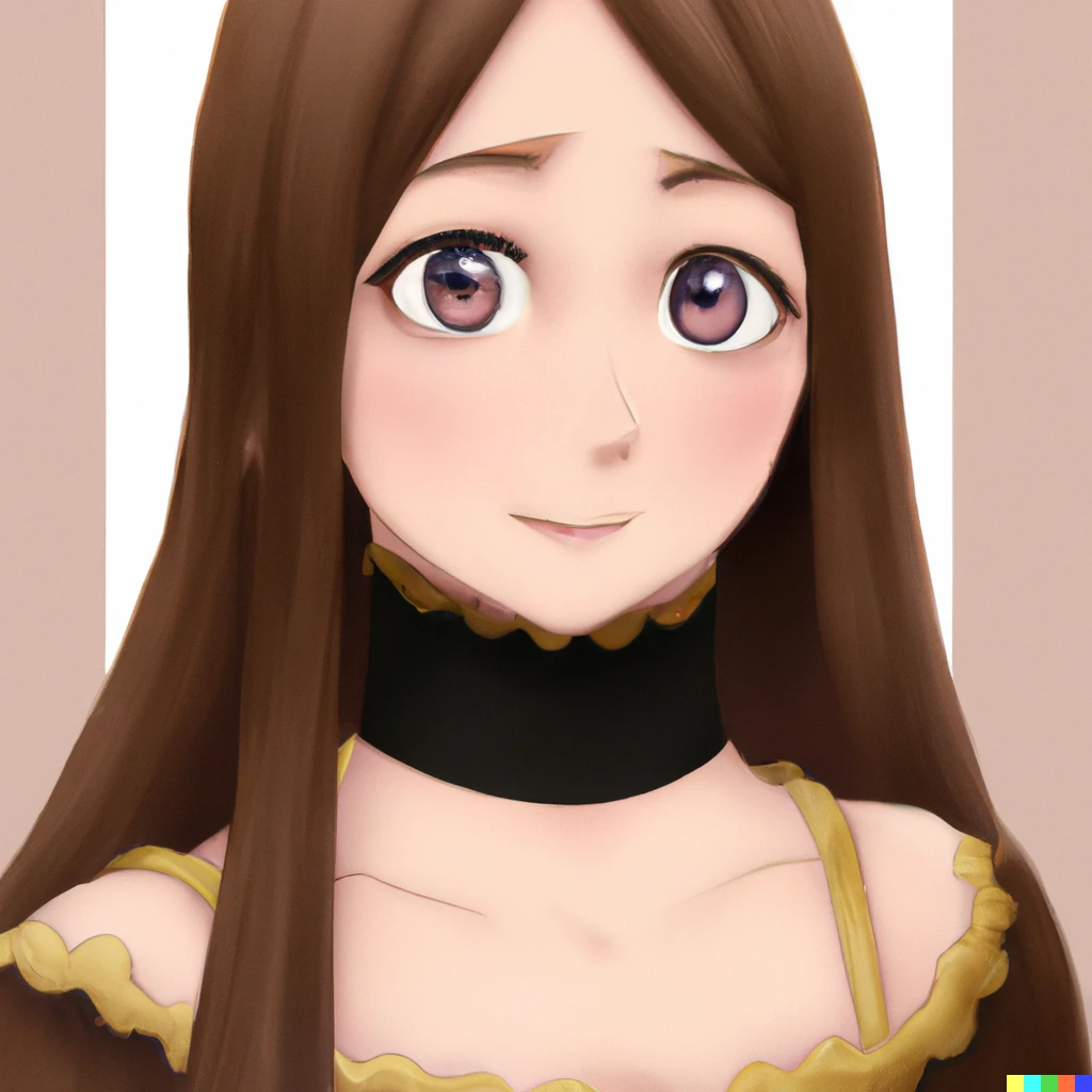 Prompt: Mona Lisa in anime style
