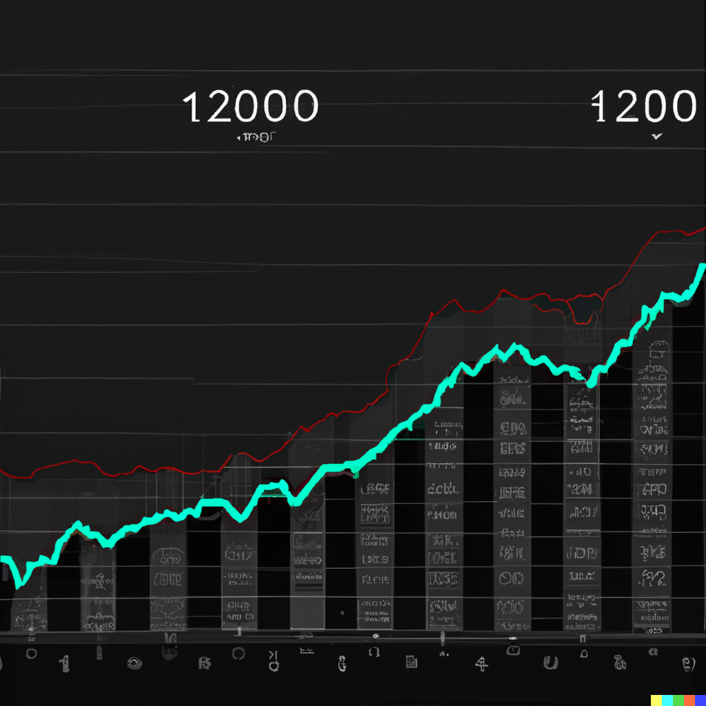 Ayush × Dall·e A Chart Of Stock Market Up Until 2050 2412