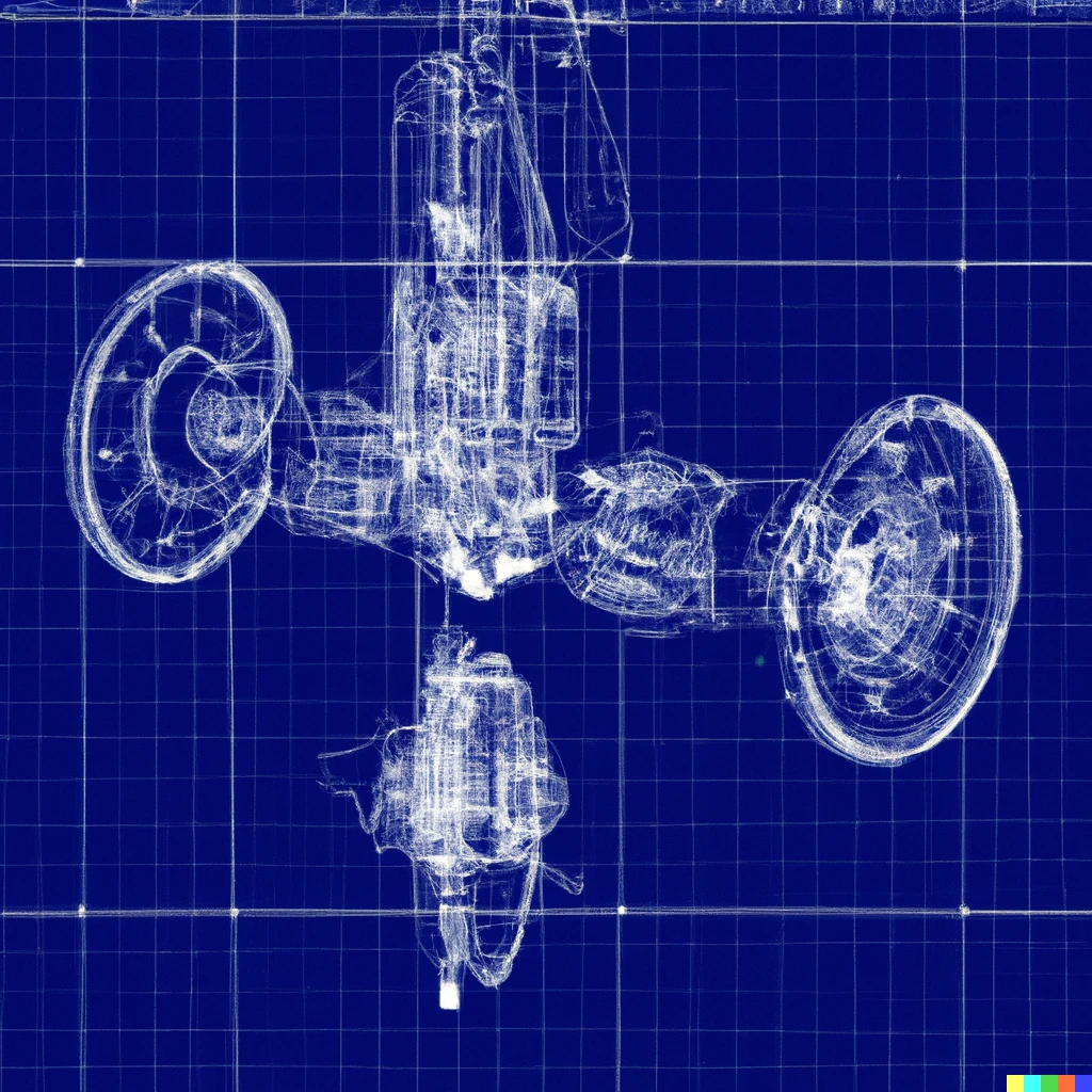 DALL·E 2 | Cad detailed teleportation machine