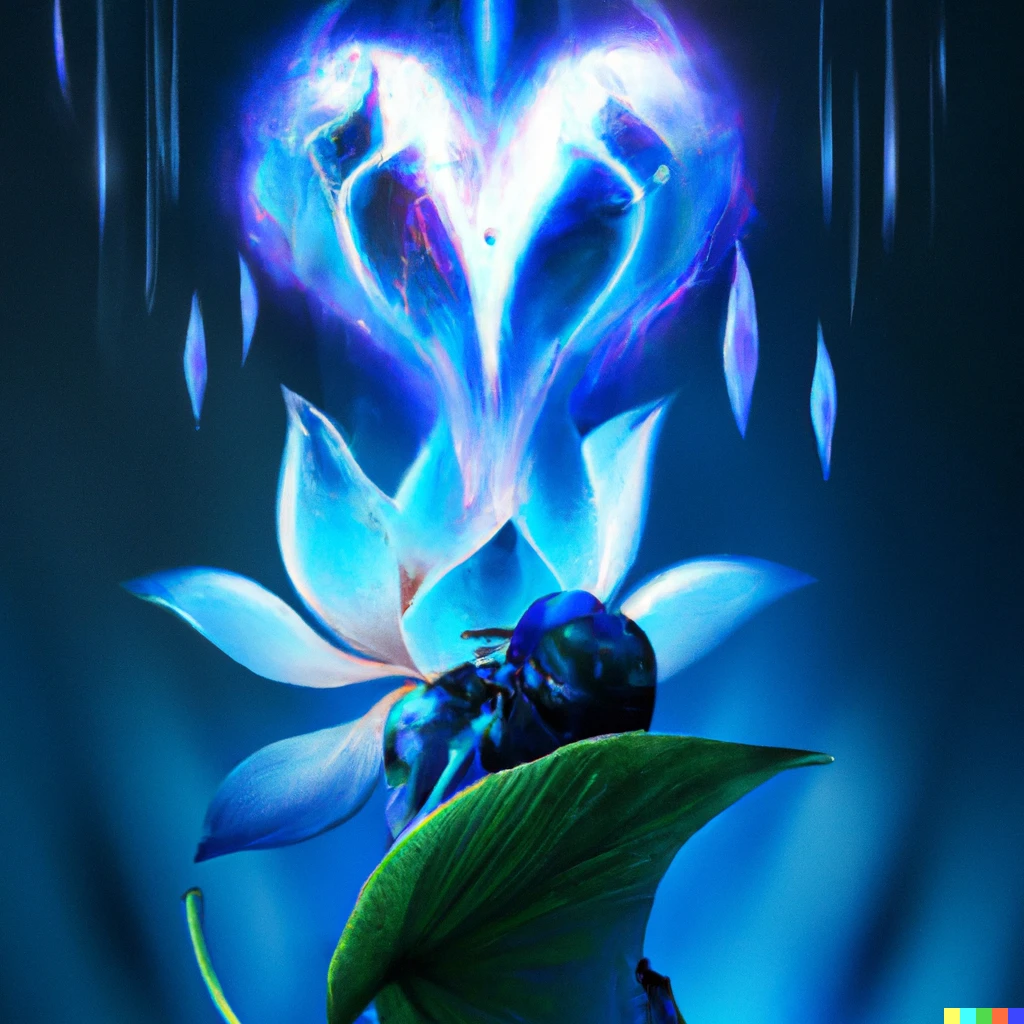 Prompt: warframe Lotus  staring with love into the universe photorealistic digital art