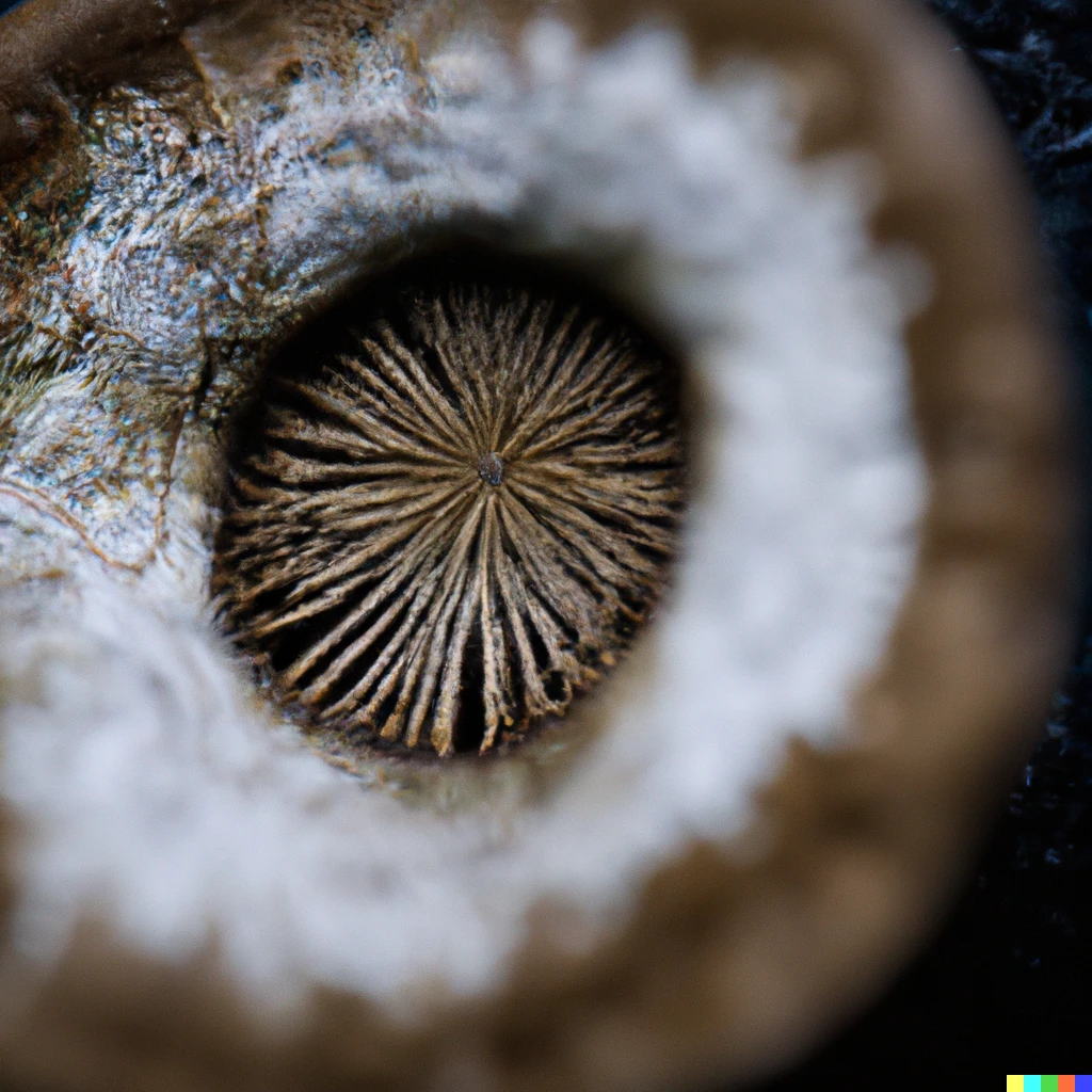 Prompt: Mushrooms growing out of human pores, macro photography, detailed