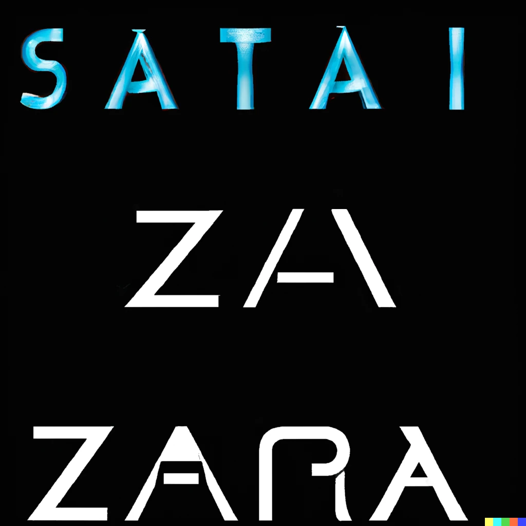 Prompt: a futuristic sans serif font designed by zaha hadid