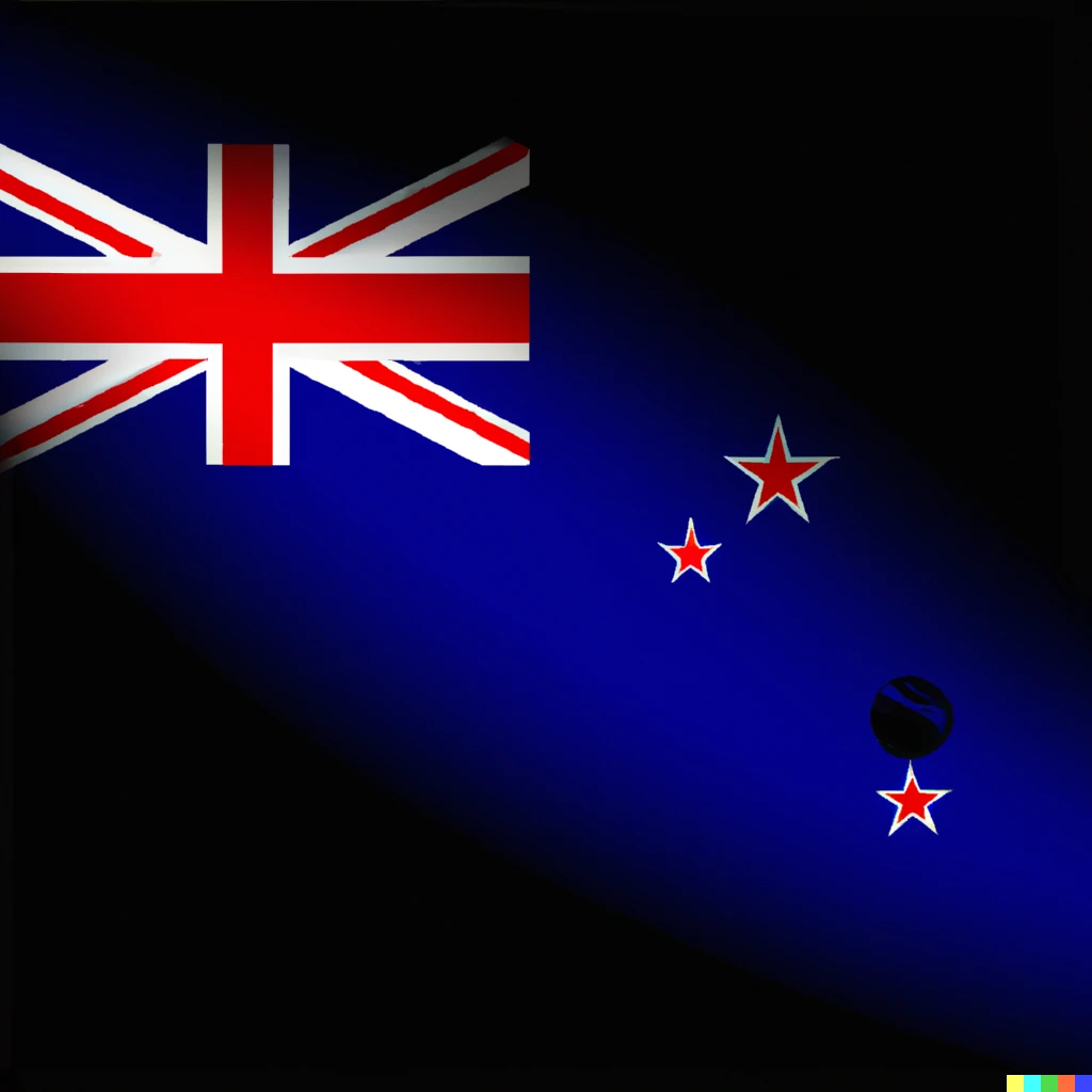 Prompt: The flag of New Zealand if it was a galactic empire at the height of its power