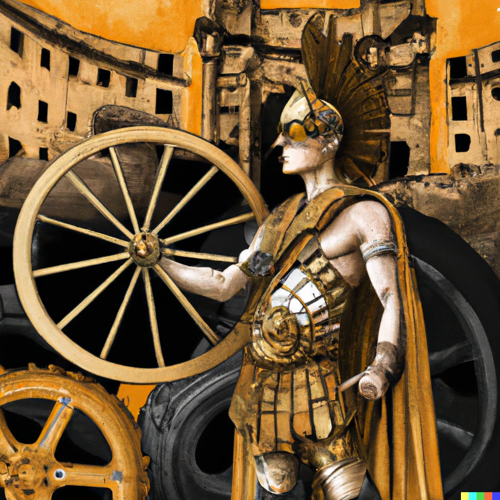 Prompt: Steampunk Rome/Roman empire