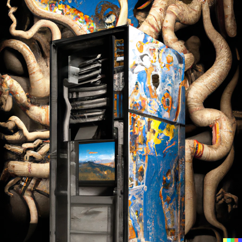 Prompt: Supercomputer painted by Dali