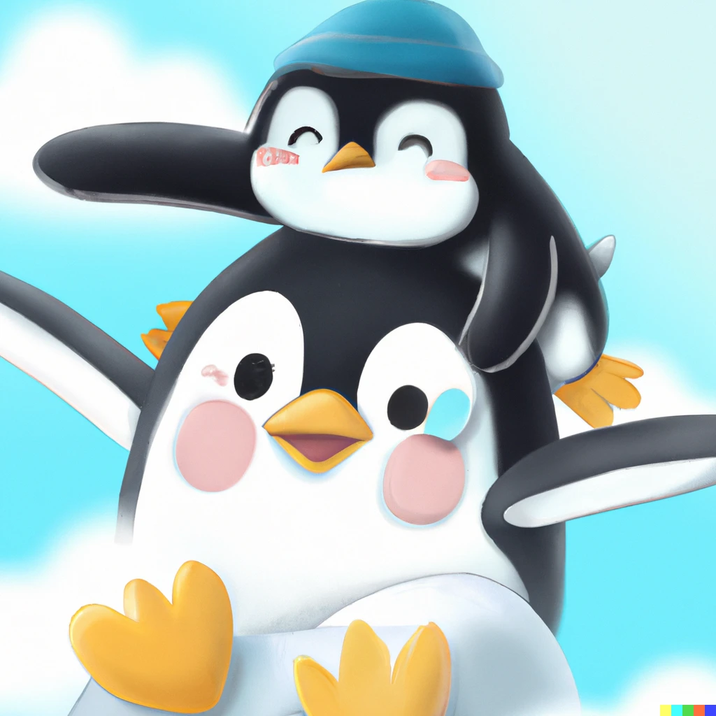 Club penguin fan art, cute digital art, deviantart | DALL·E 2 | OpenArt