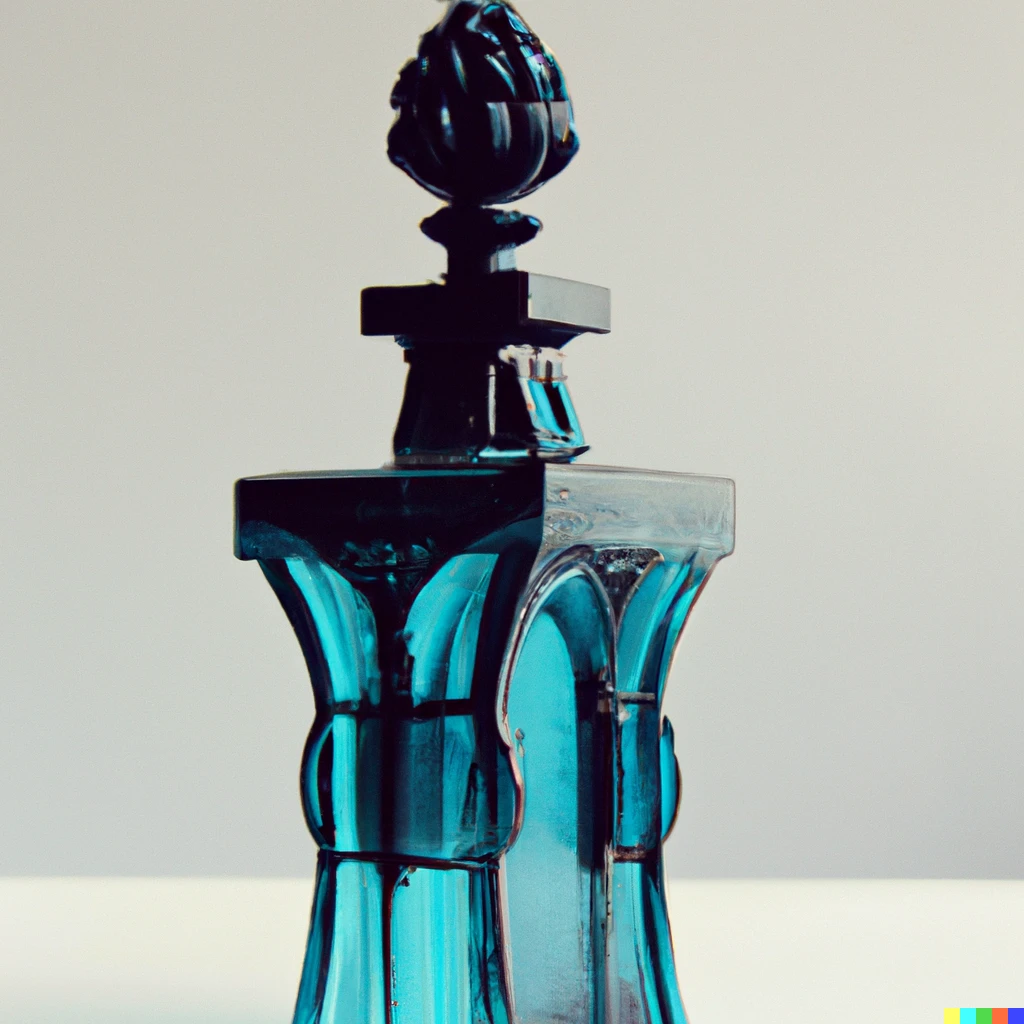 Prompt: Perfume bottle inspired by Moroccan architecture