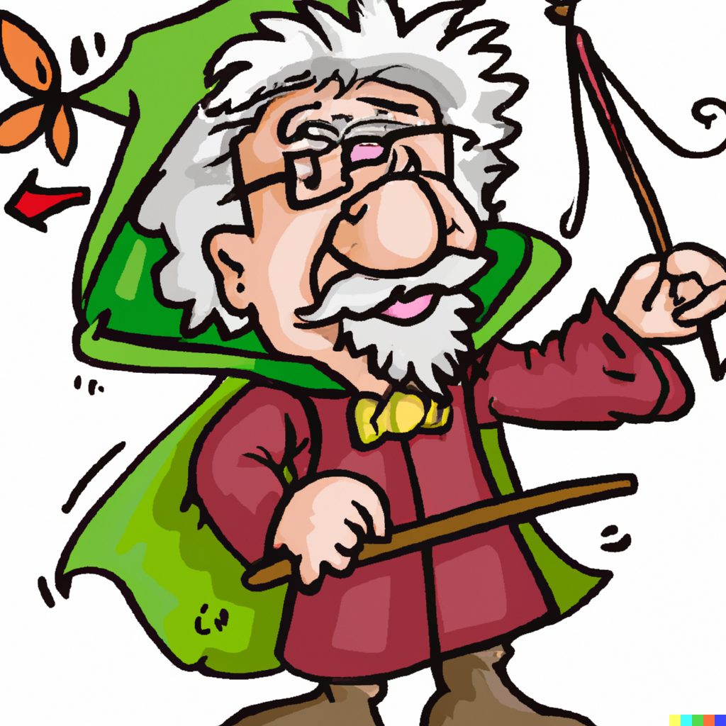 David × DALL·E | Einstein disguised as Robin Hood