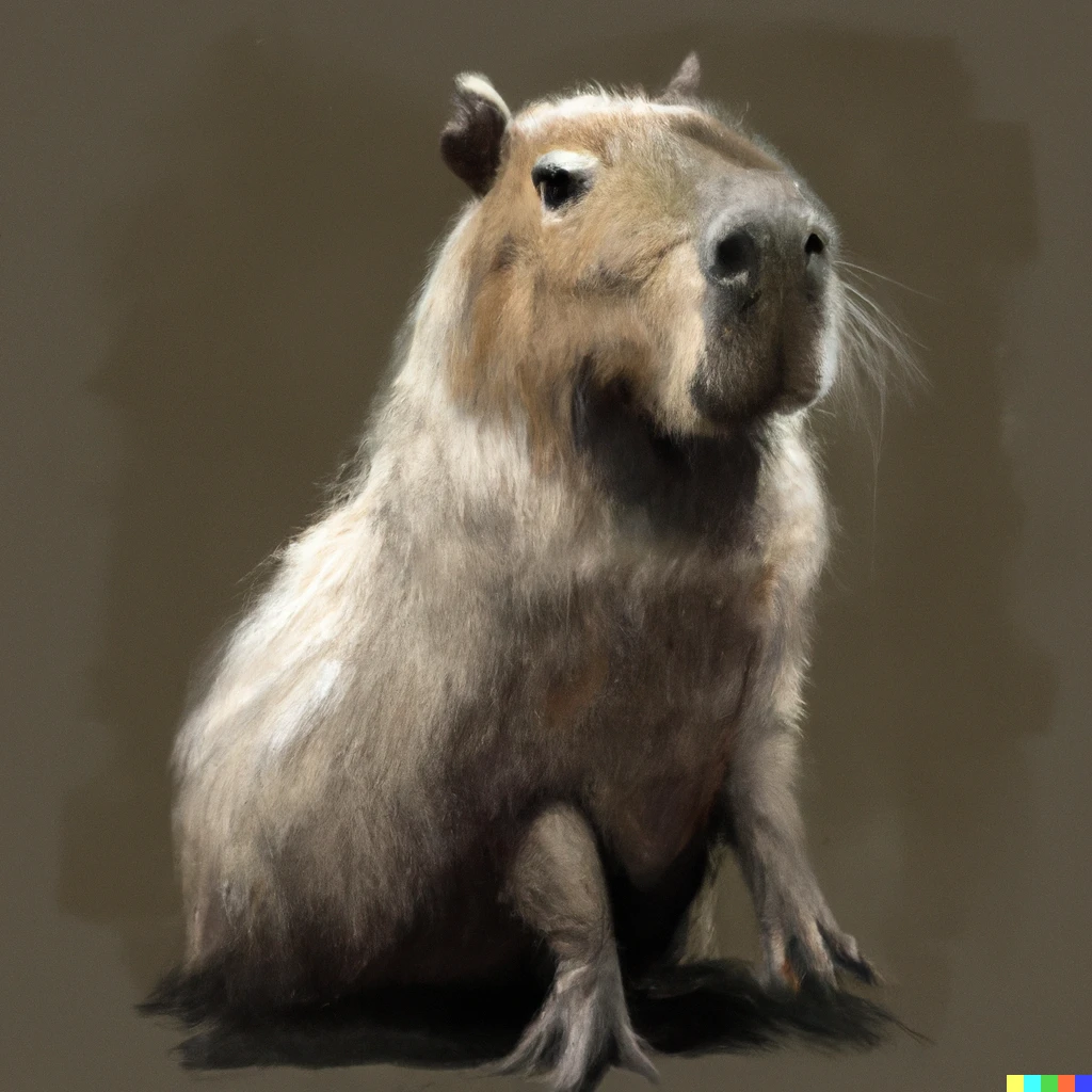 Prompt: A capybara in the style of Leonardo DaVinci