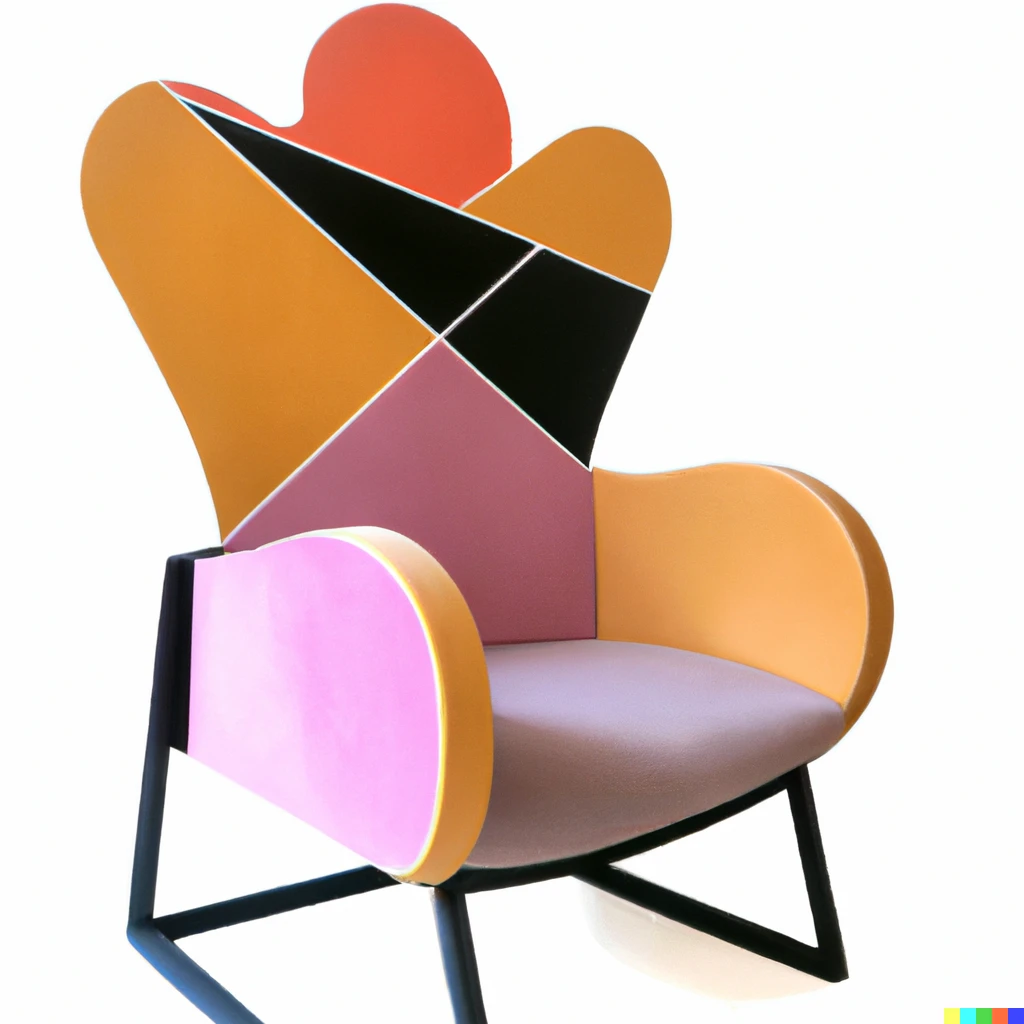 Prompt: Armchair in the shape of a Matisse 