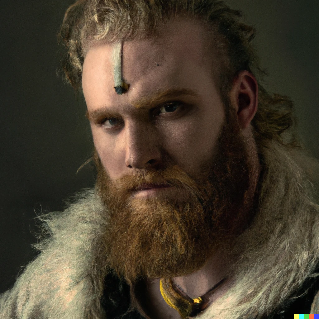 Prompt: strong, Big and beautifull bearded yellow hair white man viking