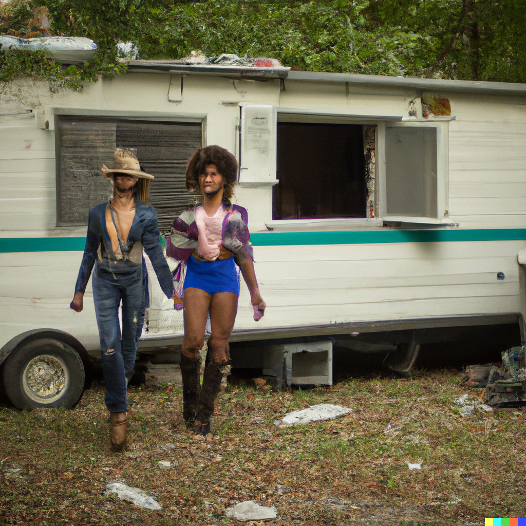 Greg DALL E Two Trailer Park Girls Go Around The Outside