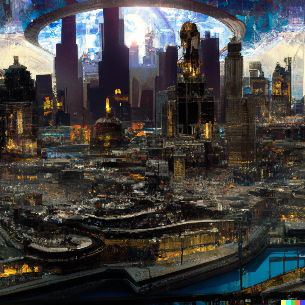 Prompt: The city of Chicago 1000 years in the future
