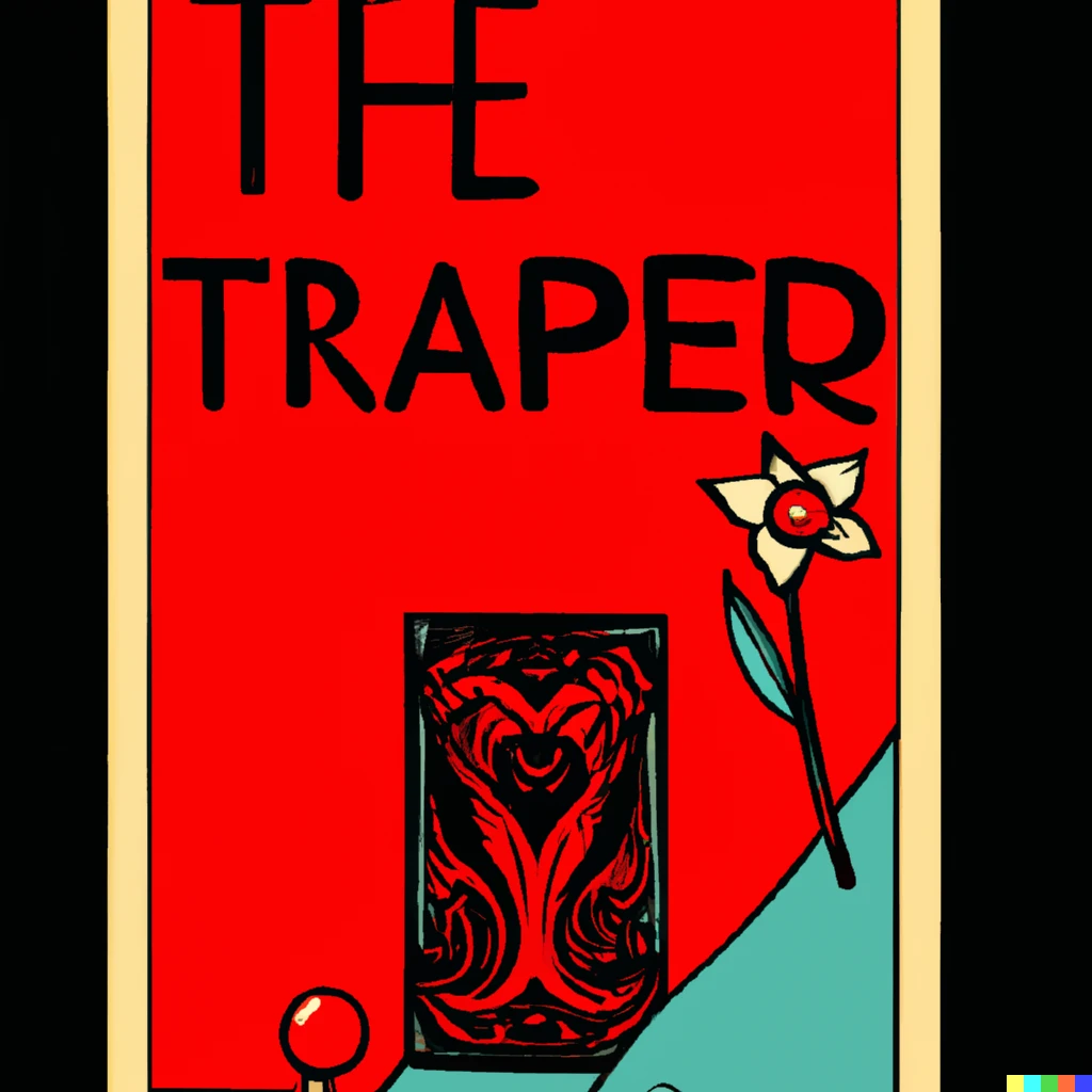Prompt: The Temperance Tarot Card in abstract art style
