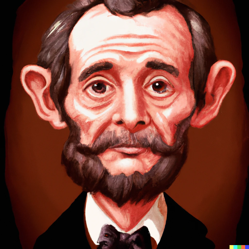 Prompt: Abraham Lincoln with a cat's nose, digital art style