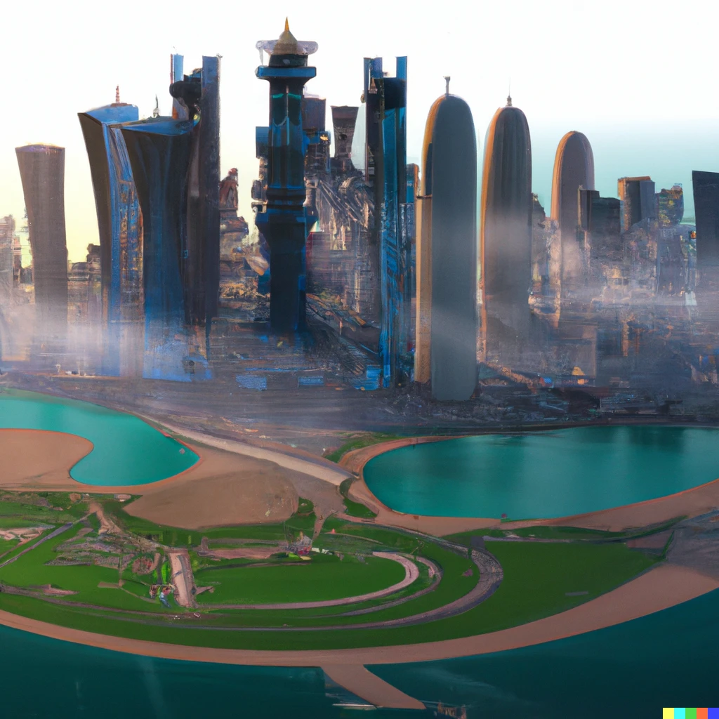 Prompt: Doha in year 2050