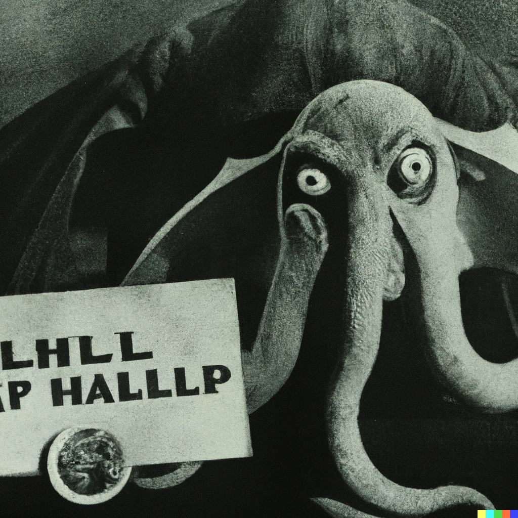 Prompt: WWI era photos of cthulhu